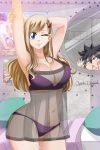  blonde_hair blue_eyes breasts claudia_dragneel cleavage eden&#039;s_zero large_breasts long_hair navel rebecca_(eden&#039;s_zero) tagme 