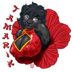  2018 alpha_channel anthro big_breasts black_fur black_hair breasts brown_eyes bust_portrait chinese_clothing chinese_dress cleavage cleavage_cutout clothed clothing dress feline female fur hair looking_at_viewer mammal max_blackrabbit nipple_bulge panther portrait simple_background smile solo spots spotted_fur tamarik transparent_background 