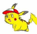  ambiguous_gender ashchu hat nintendo pasaran pikachu pok&eacute;mon pok&eacute;mon_(species) solo video_games 