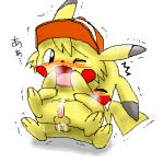  ashchu balls blush cum male male/male nintendo pasaran penis pikachu pok&eacute;mon pok&eacute;mon_(species) sweat video_games 