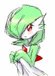  blush female gardevoir humanoid looking_at_viewer nintendo pasaran pok&eacute;mon pok&eacute;mon_(species) red_eyes solo video_games 