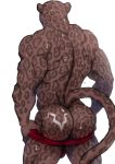  2018 anthro back_muscles biceps biped black_fur black_panther black_spots black_tail butt clothed clothing digital_media_(artwork) feline fur hi_res jaguar long_tail male mammal maririn muscular muscular_male panther partially_clothed portrait rear_view red_bottomwear red_clothing red_underwear simple_background solo spots spotted_fur spotted_tail standing sweat tattoo three-quarter_portrait tyson_(maririn) underwear white_background 