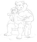  age_difference anthro balls bear bite biting_finger canine chair claws controller cub dog duo embrace erection eye_roll finger_in_mouth fur hair half-closed_eyes invalid_tag male male/male mammal monochrome navel nipples nude penis remote_control sex simple_background sitting size_difference spreading young zooshi 