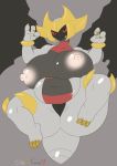  anthro belly big_belly big_breasts big_nipples breasts clubviacavo dragon female giratina legendary_pok&eacute;mon nintendo nipples overweight pok&eacute;mon pok&eacute;mon_(species) scalie simple_background solo thick_thighs video_games voluptuous wide_hips 
