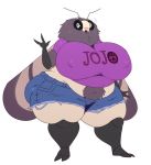  anthro arthropod big_breasts big_butt blush breasts butt clothed clothing female hazel_(sssonic2) huge_breasts hyper hyper_breasts insect moth overweight overweight_female shorts sssonic2 thick_thighs waving wide_hips 