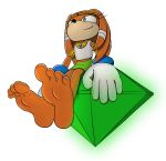  2017 4_toes anthro barefoot blue_eyes echidna feetymcfoot female foot_focus mammal master_emerald mobians monotreme soles solo sonic_(series) tikal_the_echidna toes video_games 