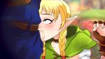  1girl 2boys animated animated_gif cum link linkle multiple_boys nintendo the_legend_of_zelda washa 