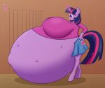  anthro big_breasts breasts clothed clothing equine female forfun41 friendship_is_magic fully_clothed horn huge_breasts hyper hyper_breasts hyper_pregnancy mammal my_little_pony pregnant shirt skirt solo twilight_sparkle_(mlp) unicorn 