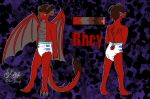  anthro biped diaper dragon english_text front_view hair kitsuneskyy male model_sheet rear_view rhey_(rheyeth) signature simple_background standing text wings 