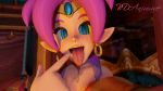  2018 4k absurd_res bdanimare blue_eyes clothing female first_person_view genie hi_res humanoid looking_at_viewer mammal open_mouth pointy_ears saliva shantae shantae_(series) solo 