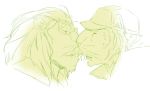  anthro duo eyewear feline gamma-g glasses hair hat kissing lion long_hair male male/male mammal sktech tiger 
