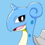  ambiguous_gender blue_background feral grey_eyes lapras looking_at_viewer nintendo open_mouth pasaran pok&eacute;mon pok&eacute;mon_(species) simple_background solo video_games 