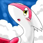  ambiguous_gender blush feral latias legendary_pok&eacute;mon nintendo open_mouth pasaran pok&eacute;mon pok&eacute;mon_(species) solo video_games yellow_eyes 