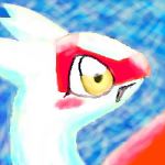  blush female latias legendary_pok&eacute;mon nintendo open_mouth pasaran pok&eacute;mon pok&eacute;mon_(species) solo video_games yellow_eyes 