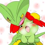  ambiguous_gender bellossom blush duo nintendo pasaran pok&eacute;mon pok&eacute;mon_(species) sceptile shaking sweat tears trembling video_games 