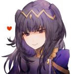  bangs black_hair bodysuit book bridal_gauntlets cape circlet eyebrows_behind_hair fire_emblem fire_emblem:_kakusei long_hair looking_at_viewer shourou_kanna skin_tight solo swept_bangs tharja tiara two_side_up 