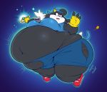  belly big_breasts breasts crossgender dawmino female hoodah inflation klonoa klonoa_(series) solo video_games 