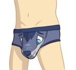  animate_inanimate blue_eyes bulge cervine clothing human inanimate_transformation inanimax male mammal navel simple_background transformation underwear what white_background why 