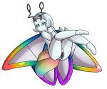  alpha_channel android animal_humanoid arthropod blue_blush blue_eyes blue_pupils blush butterfly_humanoid female grey_hair hair humanoid insect insect_humanoid insect_wings lepidopteran machine mario_bros nintendo paper_mario pussy robot solo tiptron video_games wings yoshimister 