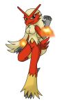  blaziken blue_eyes female looking_at_viewer lunarsonny nintendo pok&eacute;mon pok&eacute;mon_(species) simple_background solo video_games white_background 