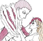  1boy 1girl age_difference artist_request charlotte_katakuri charlotte_pudding one_piece smile source_request 