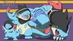  alligator angry clockworkshrew crocodile crocodilian croconaw feraligatr ice_fang male moves nintendo pok&eacute;mon pok&eacute;mon_(species) reptile scalie scratch totodile video_games whirlpool 