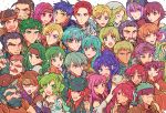  aqua_hair armor artur bare_shoulders blonde_hair blue_eyes blue_hair blush braid breasts cape coma_(fire_emblem) cormag dozla dragon_girl dragon_wings dress duessel earrings eirika ephraim ewan_(fire_emblem) facial_mark fingerless_gloves fire_emblem fire_emblem:_seima_no_kouseki forde forehead_mark franz_(fire_emblem) garcia_(fire_emblem) gerik gilliam_(fire_emblem) gloves green_eyes green_hair highres holding innes jewelry joshua_(fire_emblem) knoll kyle_(fire_emblem) l'arachel long_hair looking_at_viewer lute_(fire_emblem) mamkute marica_(fire_emblem) medium_breasts moulder multi-tied_hair multiple_boys multiple_girls myrrh natasha_(fire_emblem) neimi noshima open_mouth pegasus_knight pink_hair ponytail purple_eyes purple_hair red_eyes red_hair rennac ross saleh_(fire_emblem) seth_(fire_emblem) short_hair single_braid smile solo syrene tana tethys twin_braids twintails vanessa_(fire_emblem) wings 