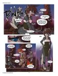  anthro canine clothed clothing comic dialogue digital_media_(artwork) digitigrade english_text female fluff-kevlar fur hair male mammal mountain tala_(fluff-kevlar) text wolf 