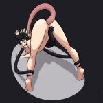  1:1_aspect_ratio anal anal_penetration butt_raised female fenix31_(artist) filia hi_res long_tongue not_furry nude open_mouth penetration penis pussy red_eyes samson sex sharp_teeth simple_background skullgirls spread_legs spreading surprise_sex teeth tentacles tiptoes tongue 