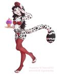  2017 5_fingers anthro black_hair blue_eyes breasts clothed clothing digital_media_(artwork) feline female hair leopard lingerie looking_at_viewer mammal midriff navel open_mouth pink_nose rayley simple_background skimpy smile standing teeth thin_waist tongue white_background 