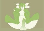  3_toes anthro balls barefoot erection feet foot_focus green_eyes hair legendary_pok&eacute;mon male nintendo penis pok&eacute;mon pok&eacute;mon_(species) shaymin shaymin_(sky_form) simple_background toes video_games xdarkspace 