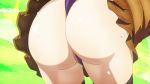  10s 1girl animated animated_gif ass ass_focus huge_ass miniskirt panties prison_school purple_panties shiraki_meiko skirt solo underwear 