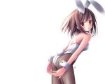  brown_hair bunnygirl photoshop red_eyes ro-kyu-bu! short_hair tinkle 