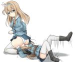  2girls artist_request ass ass_grab black_panties catfight cunnilingus cunnilingus_through_clothes face_in_ass girl_on_top girls_frontline highleg highleg_panties kuwamori long_hair looking_at_viewer looking_back lying multiple_girls on_back open_mouth oral panties sitting sitting_on_face sitting_on_person spread_legs suomi_kp31_(girls_frontline) sweat thighhighs tongue underwear wide_hips yuri 