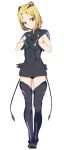  absurdres bad_id bad_pixiv_id blonde_hair bodysuit breasts commentary_request flip_flappers highres majocc_(dusty051) short_hair smile solo yayaka 