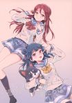  love_live!_sunshine!! sakurauchi_riko seifuku tagme thighhighs tsushima_yoshiko 