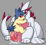  2018 blush bork borky-draws digital_media_(artwork) duo female feral fur legendary_pok&eacute;mon lugia nintendo penetration pok&eacute;mon pok&eacute;mon_(species) pussy sex_toy shiny_pok&eacute;mon typhlosion vaginal vaginal_penetration video_games 