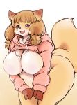  anthro breasts canine female fur hair kemono looking_at_viewer mammal open_mouth setouchi_kurage smile solo 