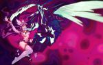  1girl absurdly_long_hair absurdres arms_up blood blue_eyes bow bowtie breasts bug crying elbow_gloves erection gloves hair_ornament highres insect janna_windforce kanchou_dairi kha'zix league_of_legends long_hair long_tongue looking_at_another navel nipples open_mouth penis purple_hair saliva scythe skirt smile stabbed star star_guardian_janna sweat tears thighhighs tongue topless torn_clothes torn_legwear torn_skirt uncensored very_long_hair 