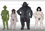  2018 areola balls barefoot beard big_penis black_hair blush body_hair breasts digital_drawing_(artwork) digital_media_(artwork) dungeons_&amp;_dragons facial_hair female firbolg flaccid fur geier green_skin group hair hairy half_elf height_chart human humanoid humanoid_penis large_male lineup looking_at_viewer male mammal muscular muscular_female muscular_male navel nipples not_furry nude orc penis pointy_ears pubes pussy scar simple_background size_difference smile standing thick_thighs tusks vein veiny_penis voluptuous wide_hips 