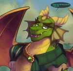  conditional_dnp dragon hi_res kayla-na male nestor_(spyro) smile spyro_the_dragon video_games 