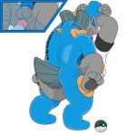  2018 alpha_channel anal anthro balls canine clothing digital_media_(artwork) duo english_text fur hair hi_res male male/male mammal muscular muscular_male nintendo notkastar pawpads pok&eacute;mon pok&eacute;mon_(species) shiny signature swampert text video_games wolf x-ray zatch_(character) 