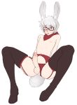  :o albino animal_ears black_footwear boots bunny_boy bunny_ears bunny_tail facial_tattoo garter_belt garter_straps highres ittla male_focus nipples original panties panties_aside penis penis_piercing piercing red_eyes red_legwear red_panties scarf short_hair simple_background solo spread_legs tail tattoo testicles thigh_boots thighhighs uncensored underwear white_background white_hair 