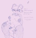  2018 anthro areola ball_worship balls bear breasts clothing dialogue dickgirl freckles hedgehog hi_res hoodie hybrid igutha intersex inverted_nipples leggings legwear mammal needle_panda nipples panda penis salaciouslx simple_background sketch text vein 