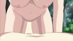  1girl animated animated_gif areolae blush breast_press breasts grey_hair large_breasts nipples oretachi_ni_tsubasa_wa_nai short_hair yamashina_miyako 