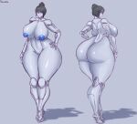 absurd_res areola big_breasts big_butt biped breasts butt female genitals hair hi_res humanoid machine mature_female nipples not_furry nude pussy robot robot_humanoid saidra shadow simple_background solo thick_thighs wide_hips