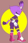  anthro blaze_the_cat butt cat feline female fur humanoid kamikiller mammal solo sonic_(series) 