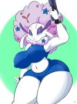  anthro anthrofied big_breasts breasts female flora_fauna florges flower gun huge_breasts kirbot12 looking_at_viewer metroid nintendo plant pok&eacute;mon pok&eacute;mon_(species) ranged_weapon simple_background solo thick_thighs video_games weapon 