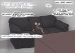 anthro archerteamr_artist butt casting_couch digital_media_(artwork) disney fur furniture girly hair interview male mammal murid murine pixar rat ratatouille remy rodent sofa solo tail text