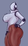 absurd_res biped breasts faceless_character female fingers haydee haydee_(game) hi_res machine not_furry robot saidra simple_background solo text thick_thighs